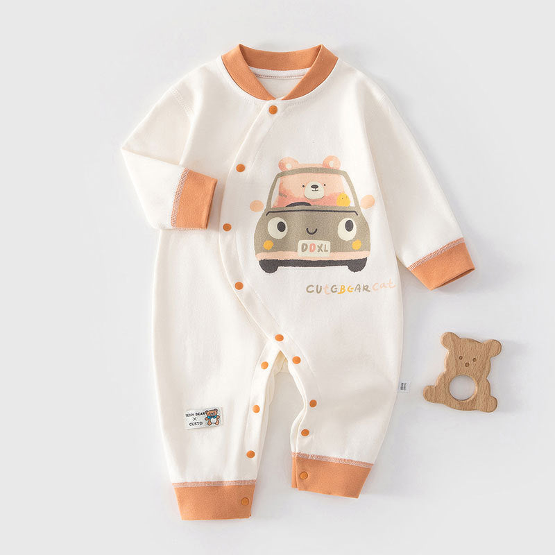 Pure Cotton Jumpsuit Born Rompers Boneless Underwear Pajamas Jumpsuit, Climbing Suit