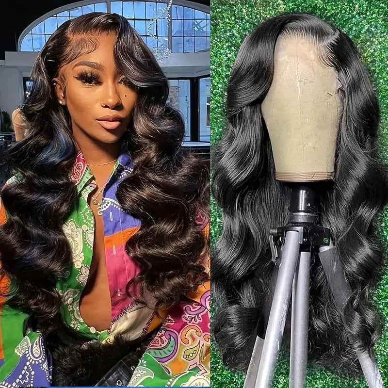 Fashion Front Lace African Big Wave Wig Long Curls