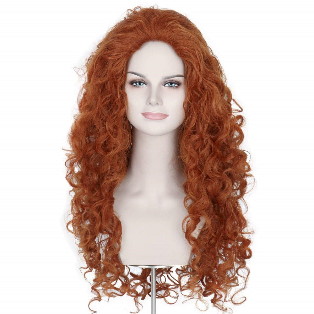 Fluffy Small Volume Fiber Long Curly Cos Wig
