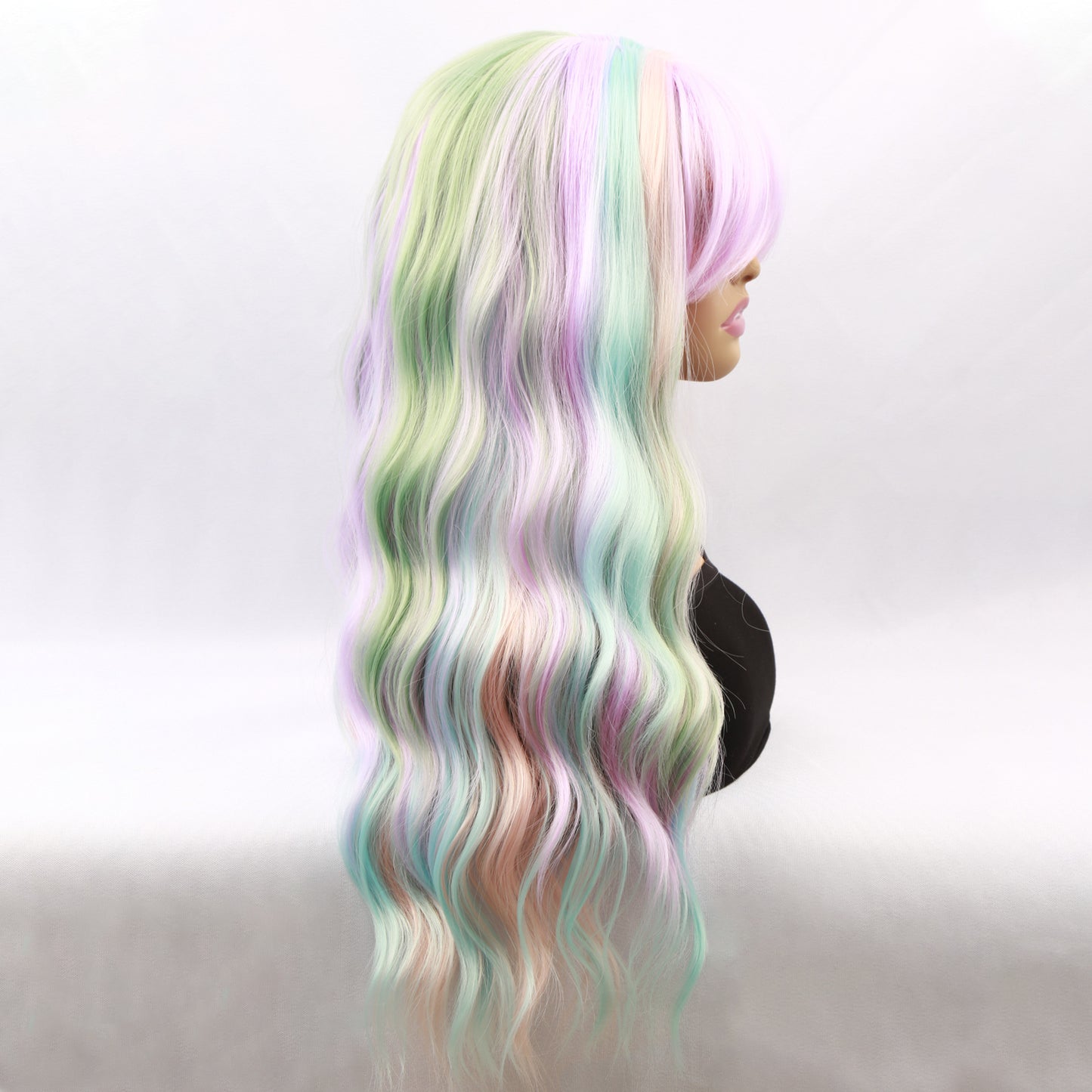 Female Colored Series Curly Hair Chemical Wig Long Curls