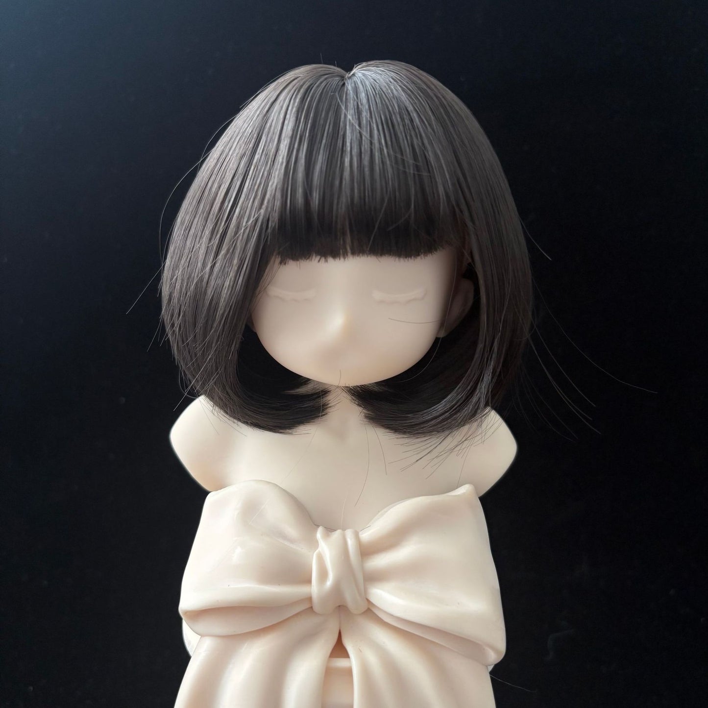 Doll Split Soft Silk Short Hair Straight Bangs Cos Wig