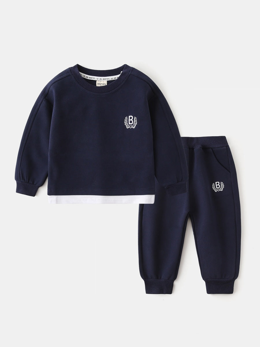 Children's Fashion Korean Set Sweater Sports Pants Children's Suit