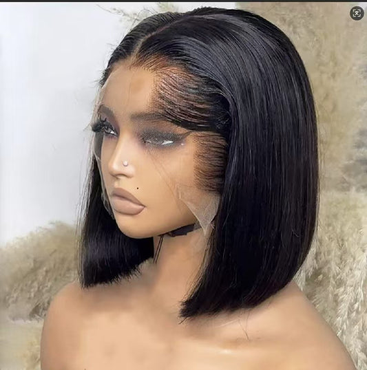 Sdd Shaped Hairline Bone Straight Frontal Real Hair Wig
