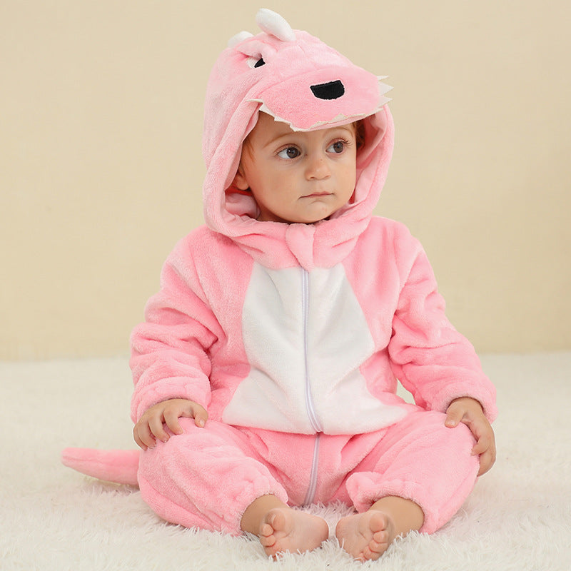 Children's Flannel Crawling Infant Jumpsuit Performance Wear Jumpsuit, Climbing Suit