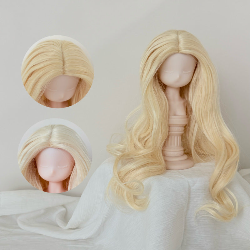 Doll Optional Medium Long Curly Hair Cos Wig