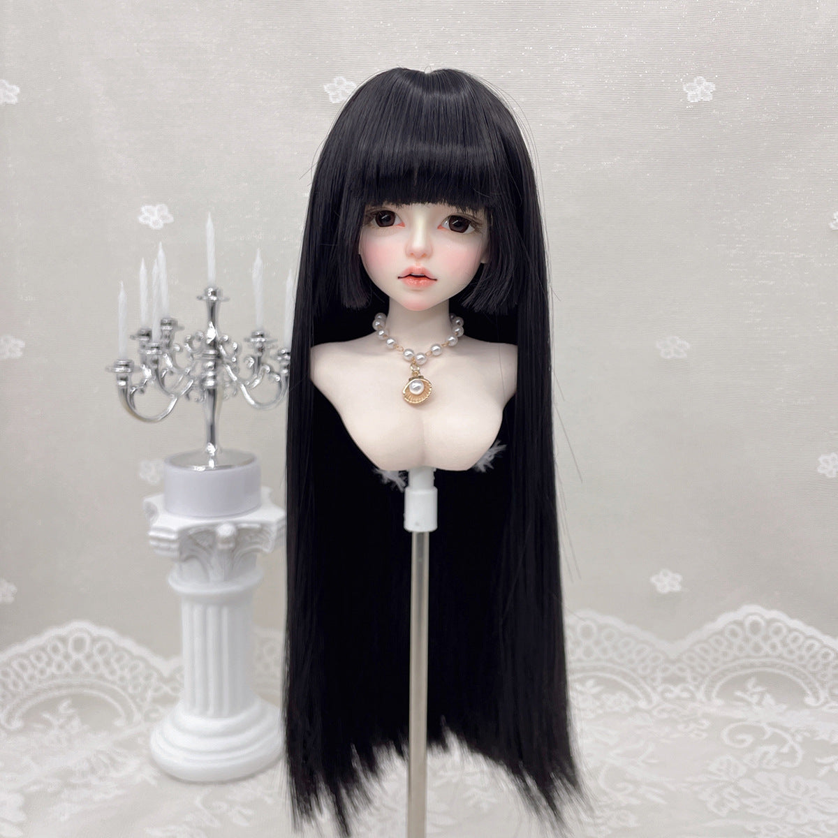 Queen Soft Silk With Bear Sister Bangs Cos Wig