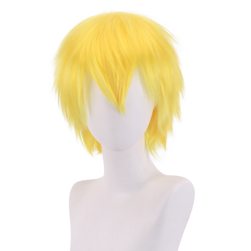 Men's Main Less Short Hair Color Universal Cos Wig