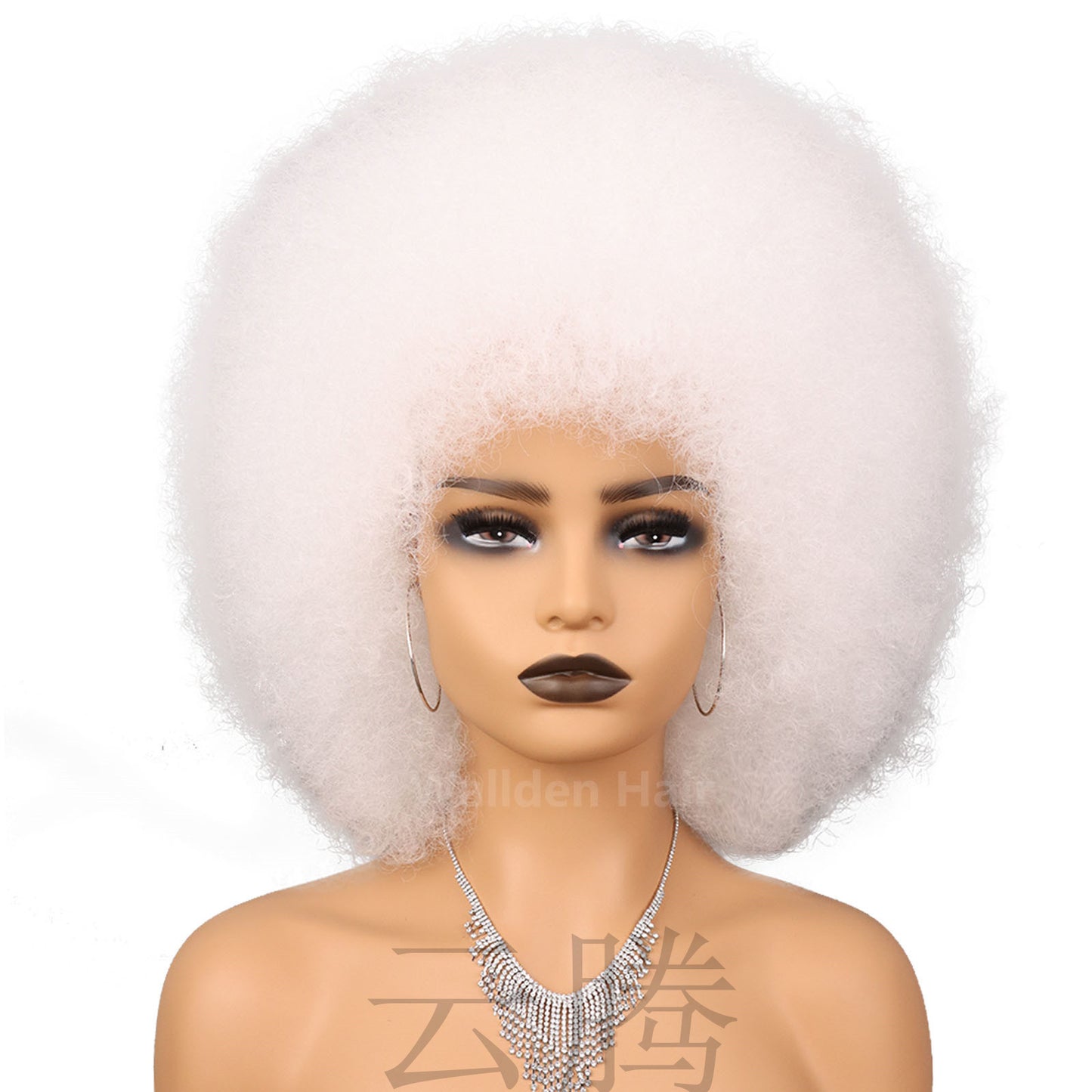 Color Second African Afro Fluffy Small Wig Short Curly Hair