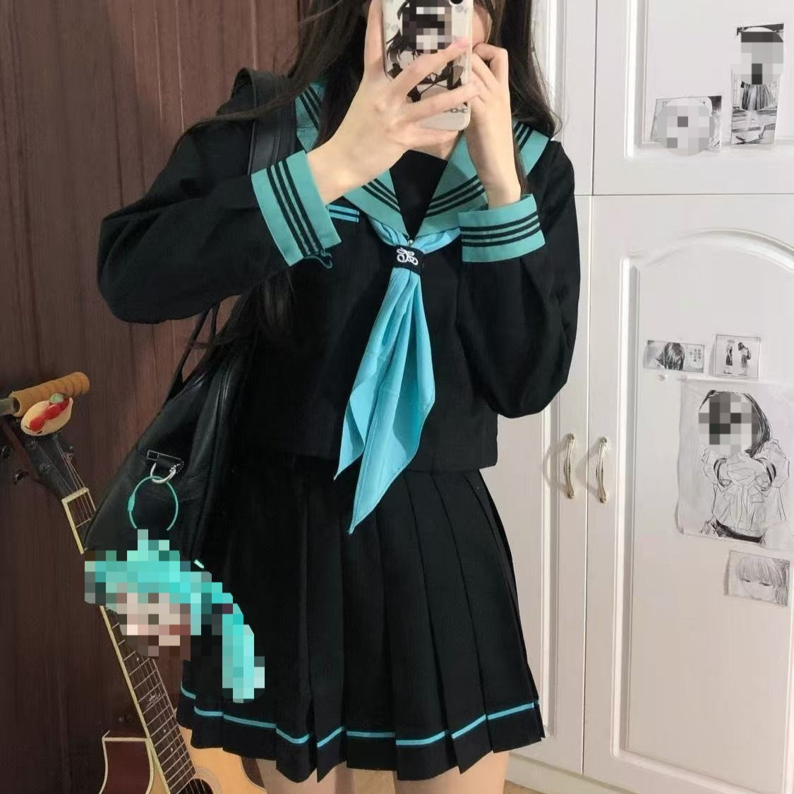Middle Big College Style Uniform Two-piece Set Children's Suit