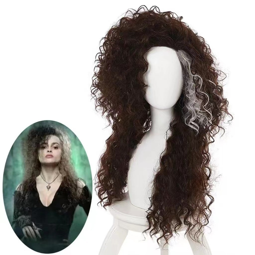 Creative Mid-length Curly Hair Harry Ranch Cos Wig