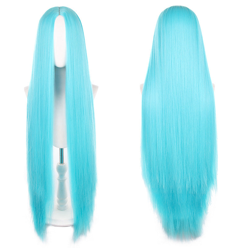 Mid-length Universal Long Straight Scalp Style Cos Wig
