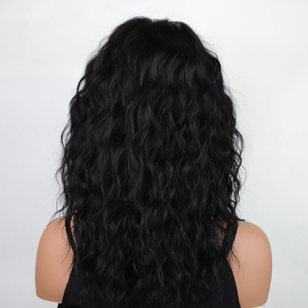 Female Fashion Fluffy Water Ripple Curly Hair Chemical Wig Long Curls