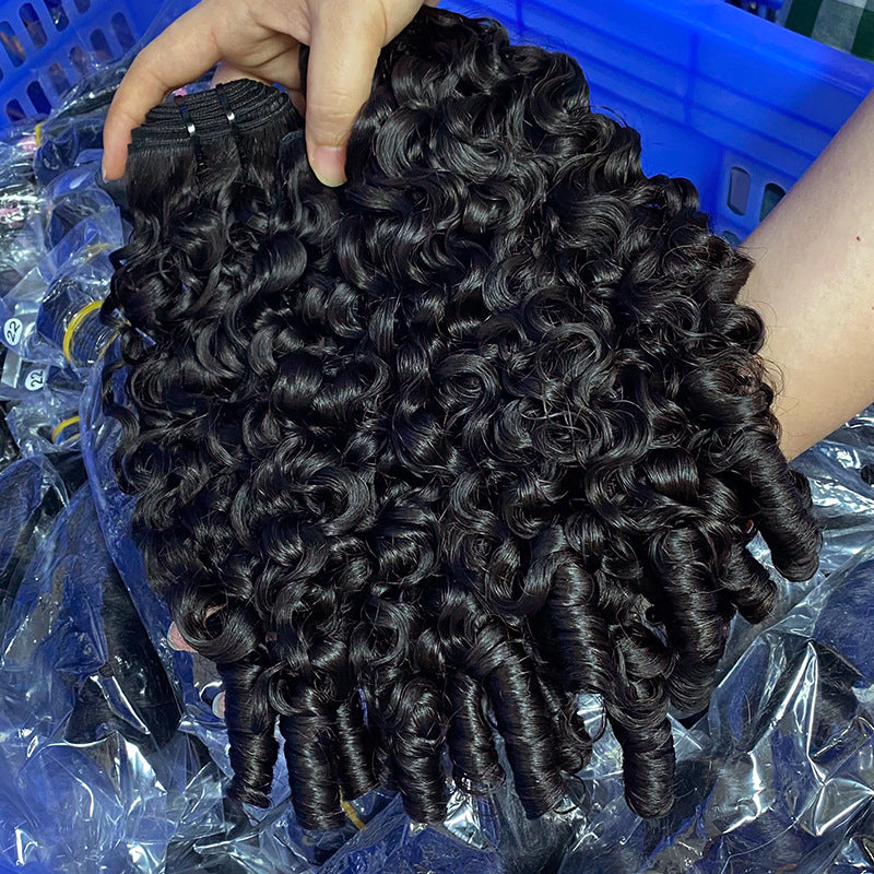 Pretty Cool Innovative Beautiful Human Extension Real Hair Wig