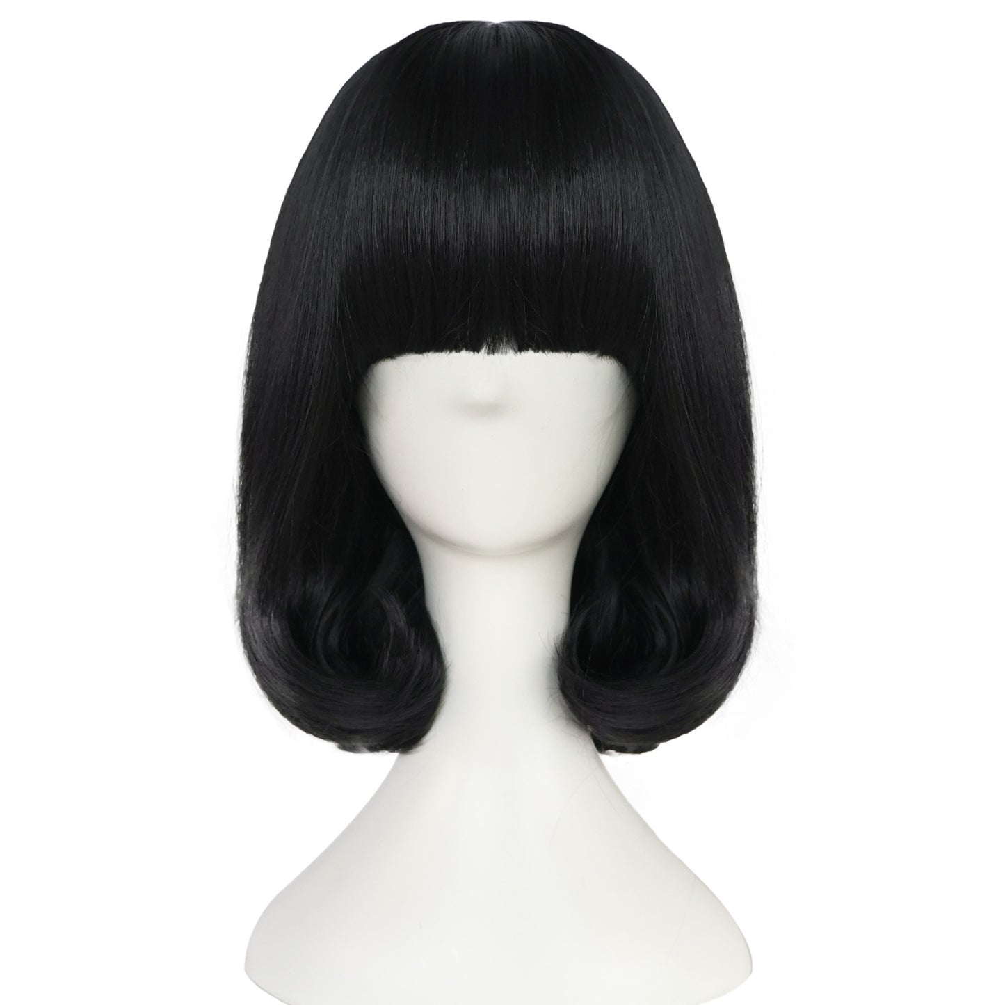 Men's Black Bangs Inner Buckle Short Hair Natural Fluffy Cos Wig