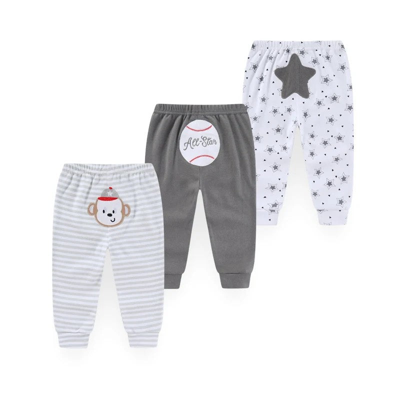 Women's & Men's Loose Cartoon Trousers Cotton Air Conditioning Children's Pants