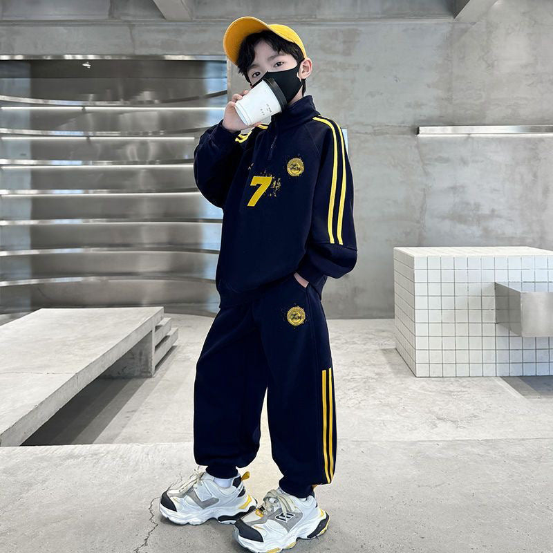 Children's Boys Spring Clothing Fashionable Sports Sweater Autumn Children's Suit