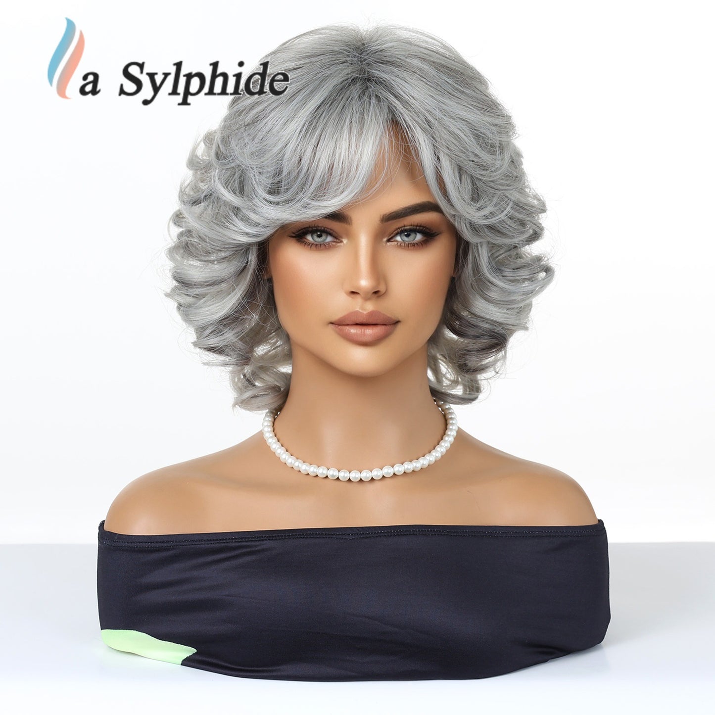 Women's Love Mother Rose Net Fiber Latin American Wig Short Straight Hair