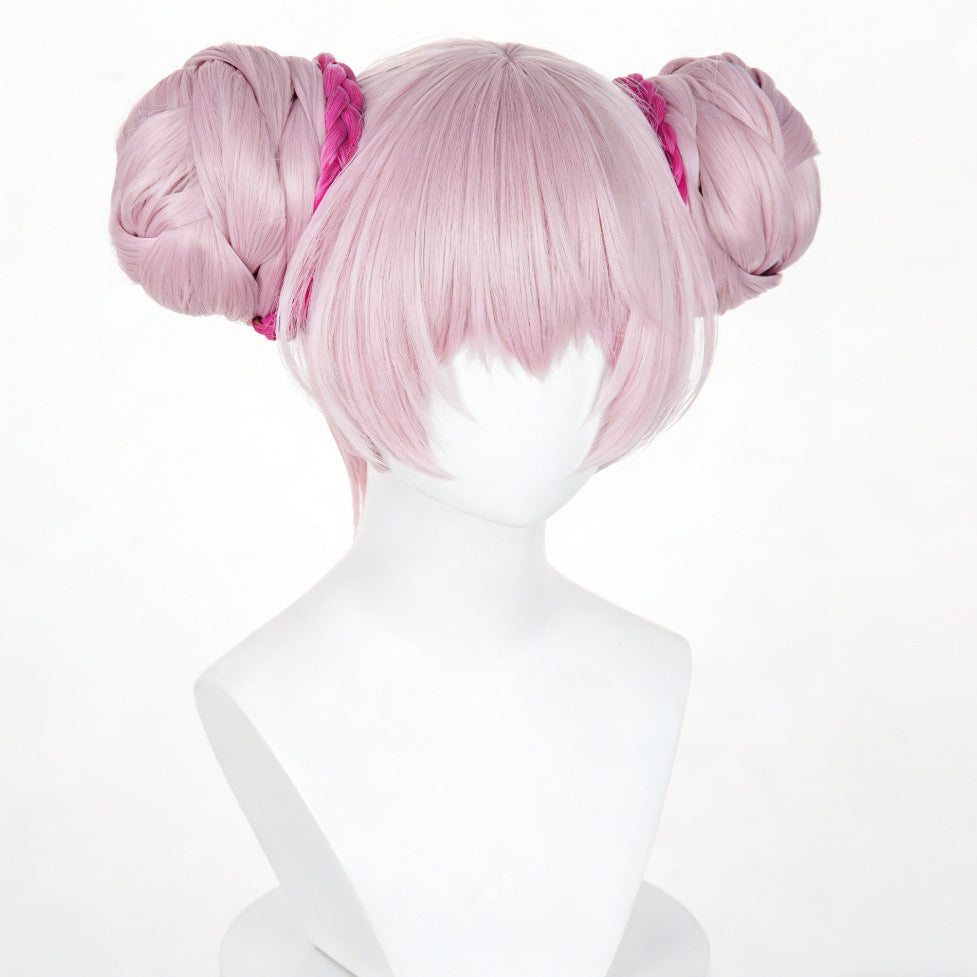 Glory Original Leather Pink Double Hair Package Cos Wig