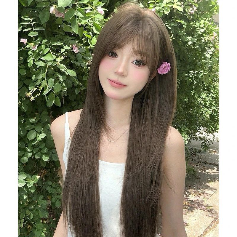 Pure Love Female High Level Bangs Long Straight Wig