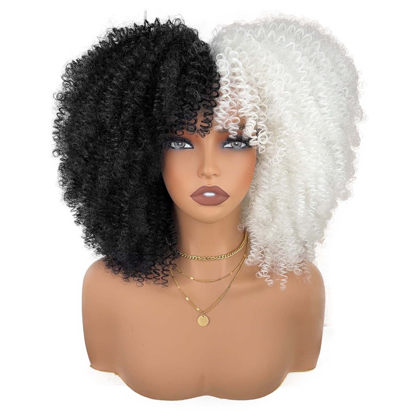 Women's Head Cover Afro Popular African Small Wig Short Curly Hair