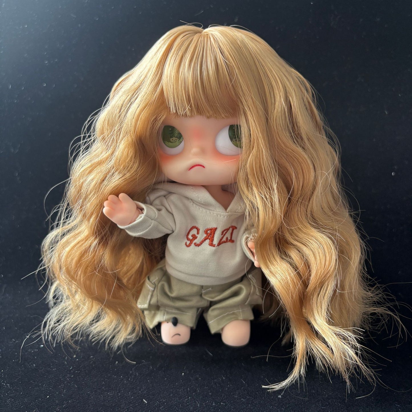 Sister Ga Zi Gingerbread Man Optional Bangs Long Curly Hair Cos Wig