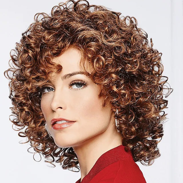 Head Cover Female Chemical Fiber African Small Wig Short Curly Hair