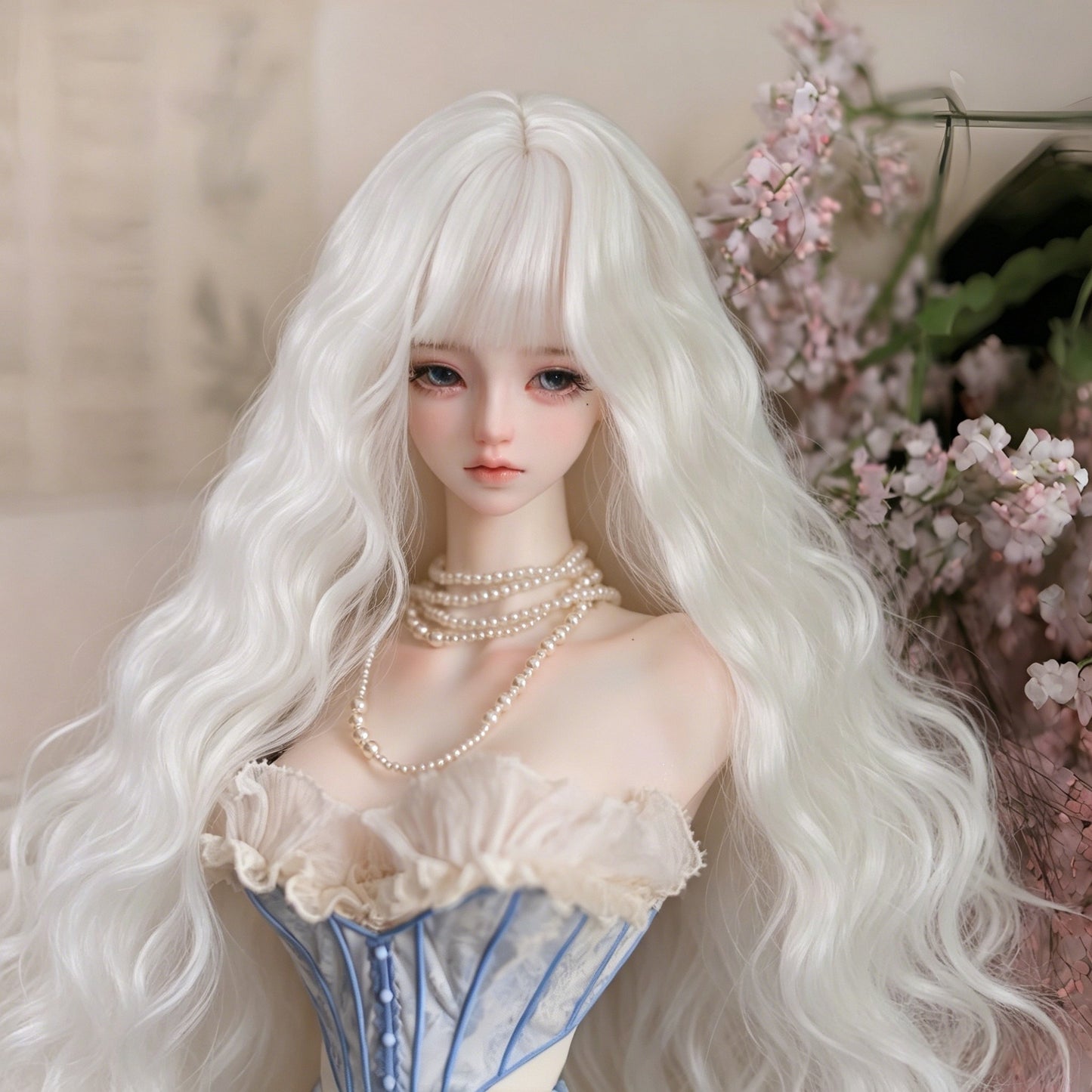 Doll Points Change Clothes Hair Optional Soft Silk Cos Wig