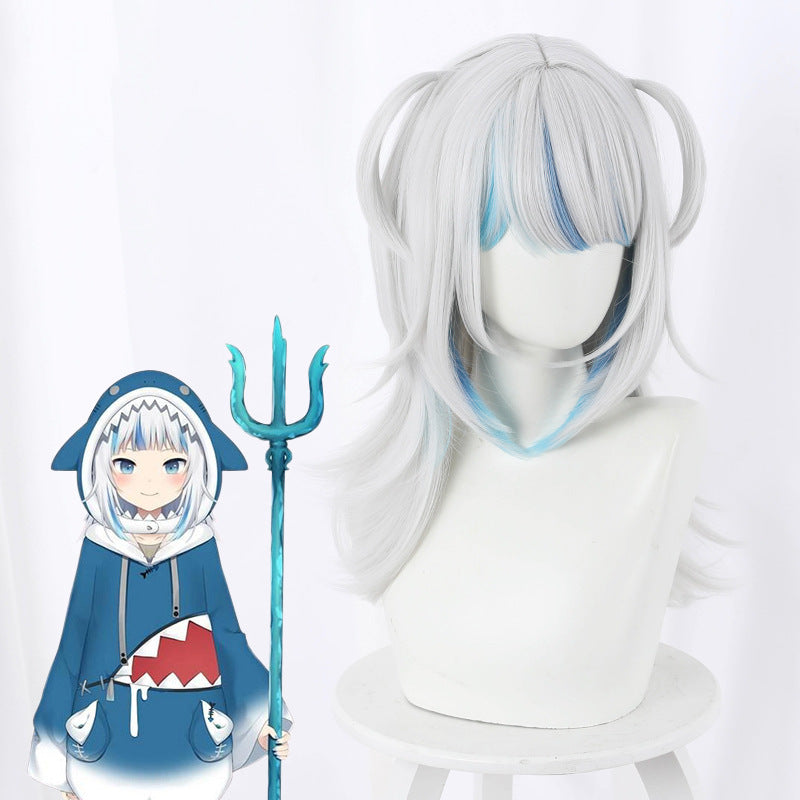 Stylish Popular Gula Simone Shark Anime Cos Wig