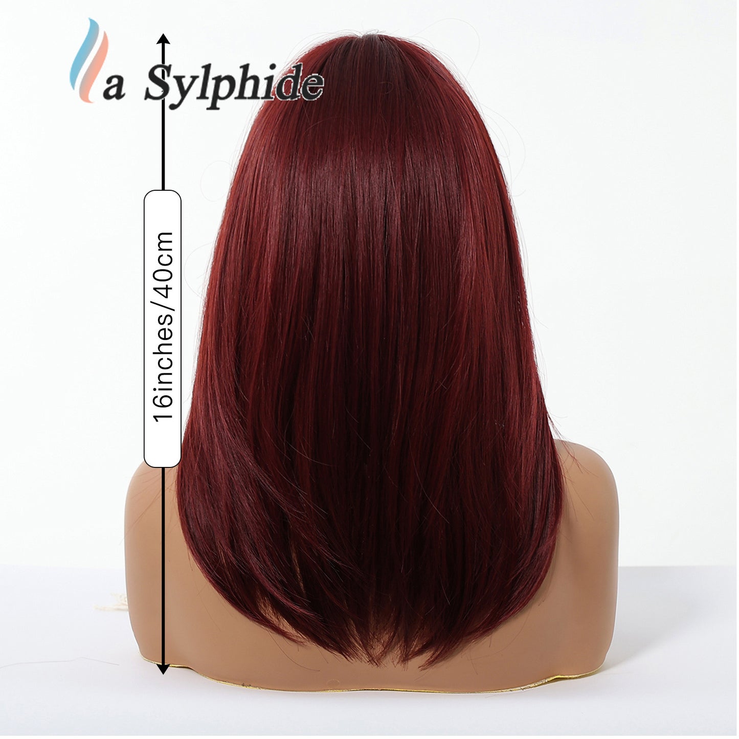 Women's Forehead Age Reduction Collarbone Length Haircut Artificial Human Whole Salt Long Straight Wig