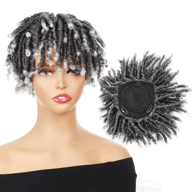 Tube Qu Black Direct Card Head Top Hip Hop Style Wig