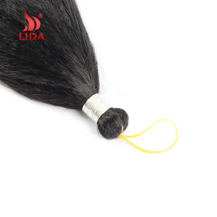 Creative Chemical Fiber Crochet Fluffy Hair Long Straight Wig