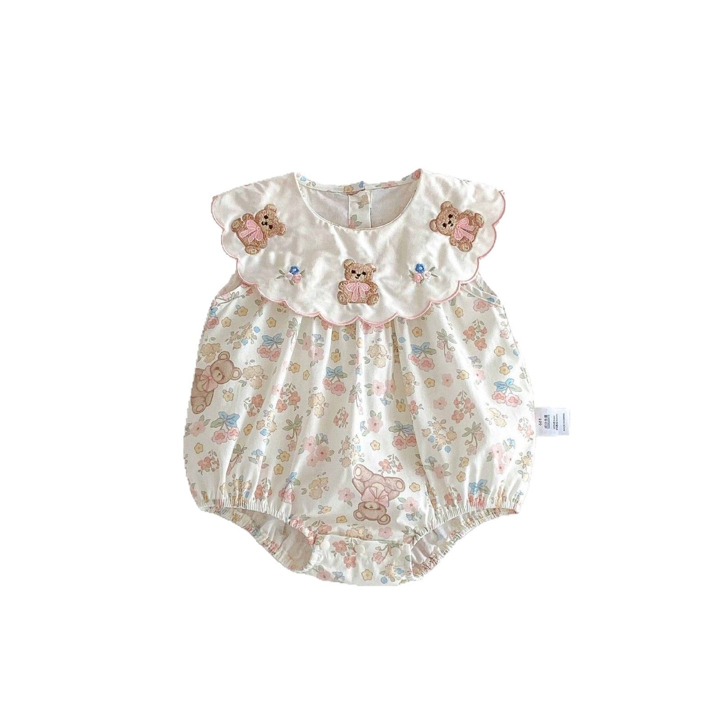 Summer Born Clothes Korean Style Jumpsuit Cute Bear Romper Thin Jumpsuit, Climbing Suit