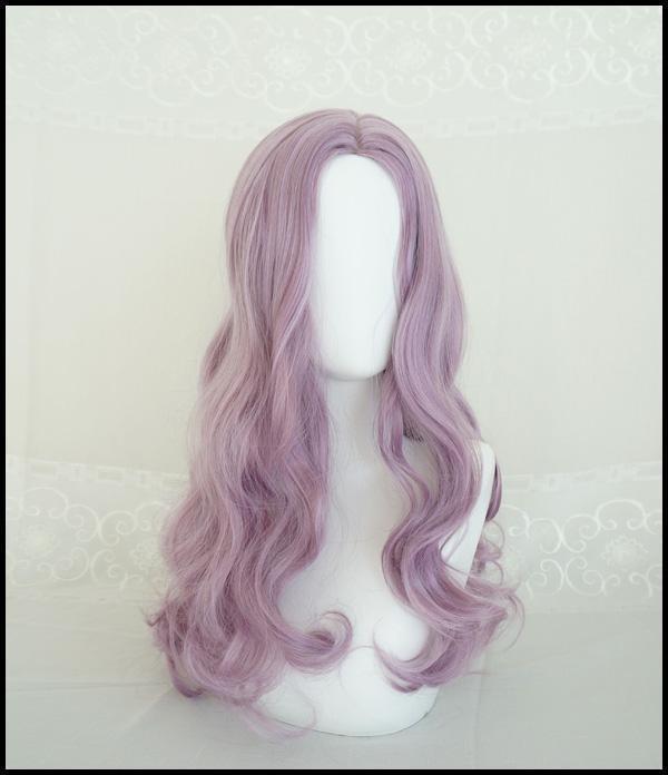 Women's Lace Natural Mid-length Hair Big Wave Wig Long Curls