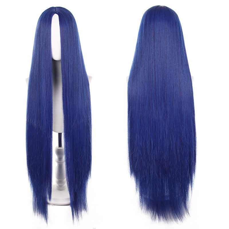 Mid-length Universal Long Straight Scalp Style Cos Wig