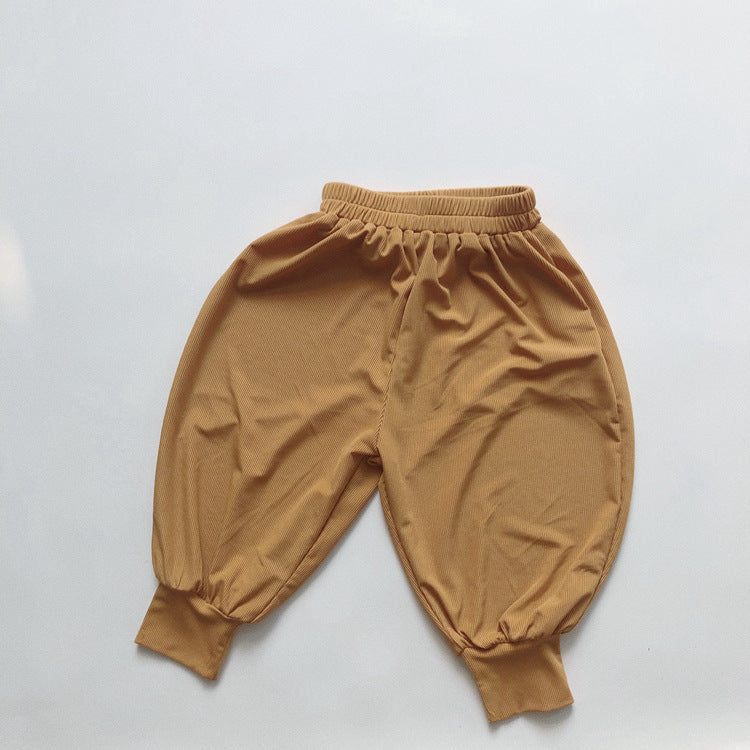 Children's Cool Summer Shaking Korean Style Loose Wide Leg Ice Silk Children's Pants