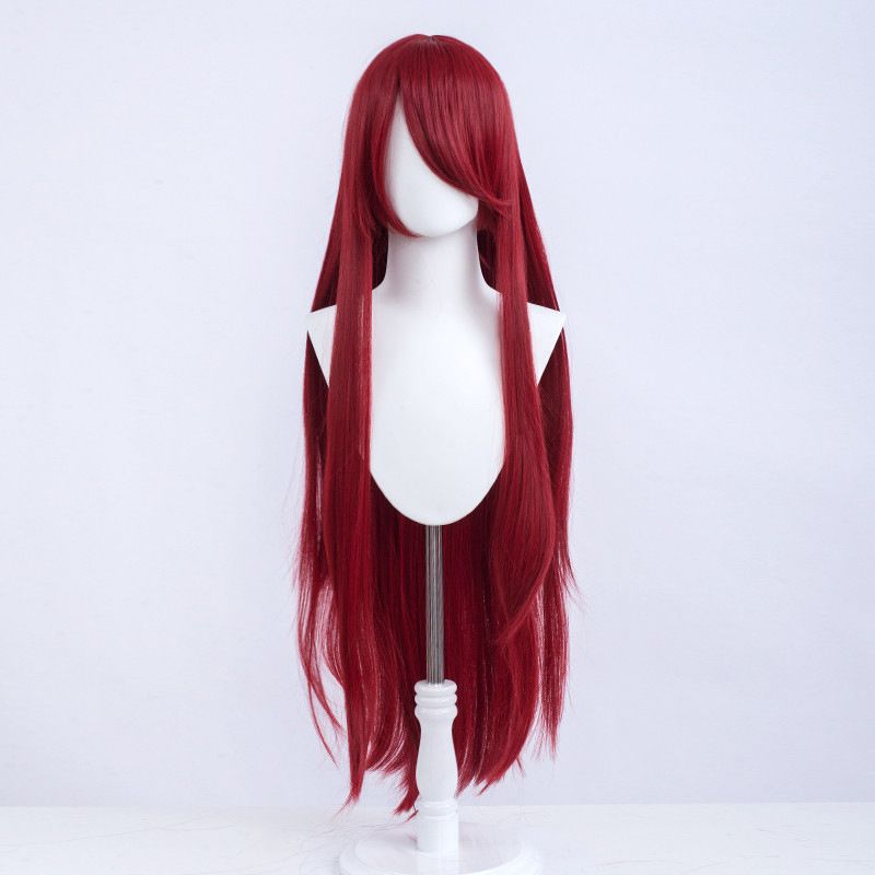 Long Straight Hair Mao Anime Style Optional Bangs Full Cos Wig