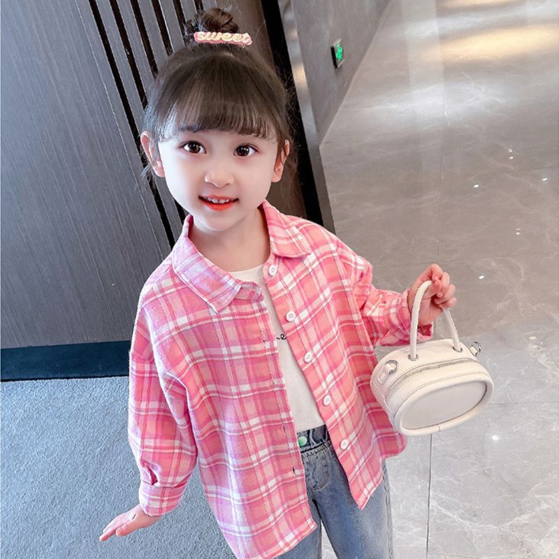Western Style Cool Popular Korean Fashion Color Matching Children's Shirt