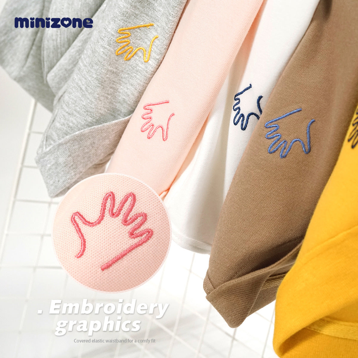 Children's Shirt Autumn Solid Color Polo Collar Comfortable Children's T-shirt