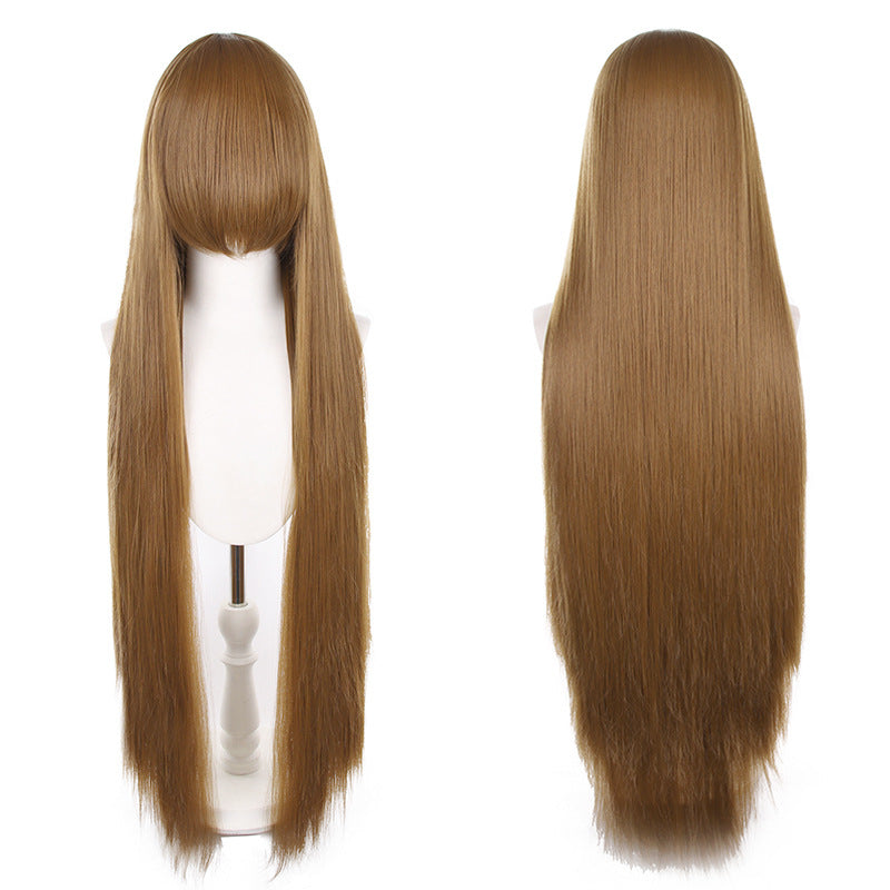 Mao Style Universal Scalp Head Long Bangs Cos Wig