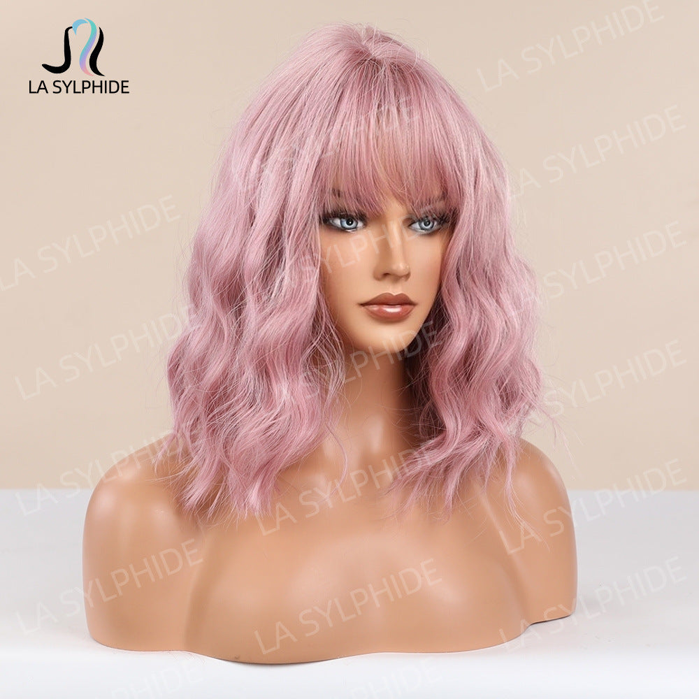 High Skull Top Best-selling Female Straight Bangs Short Wig Long Curls