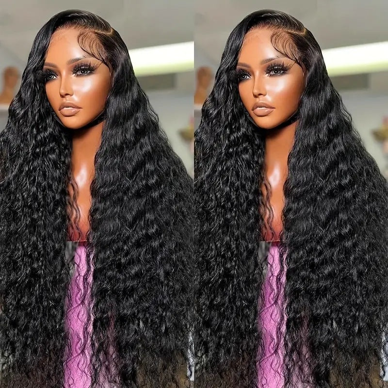 Front Lace African Small Volume Wound Tube Curly Hair Wig Long Curls