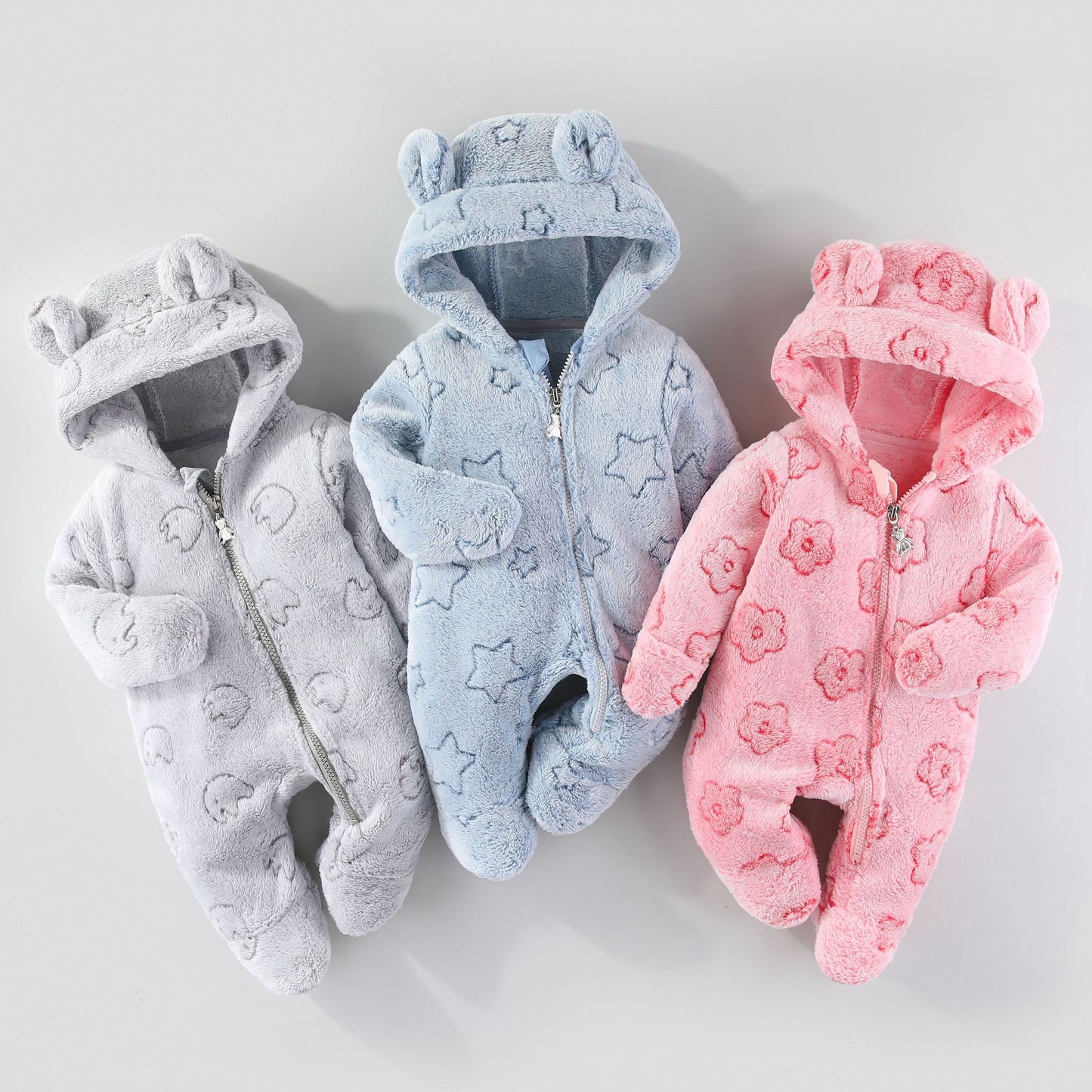 Jumpsuit Rompers Romper Born Clothes Fleece-lined Jumpsuit, Climbing Suit