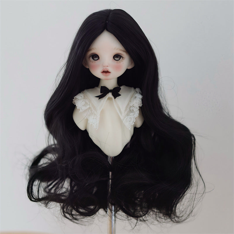 Doll Points Soft Silk Dress Up Wig Short Curly Hair