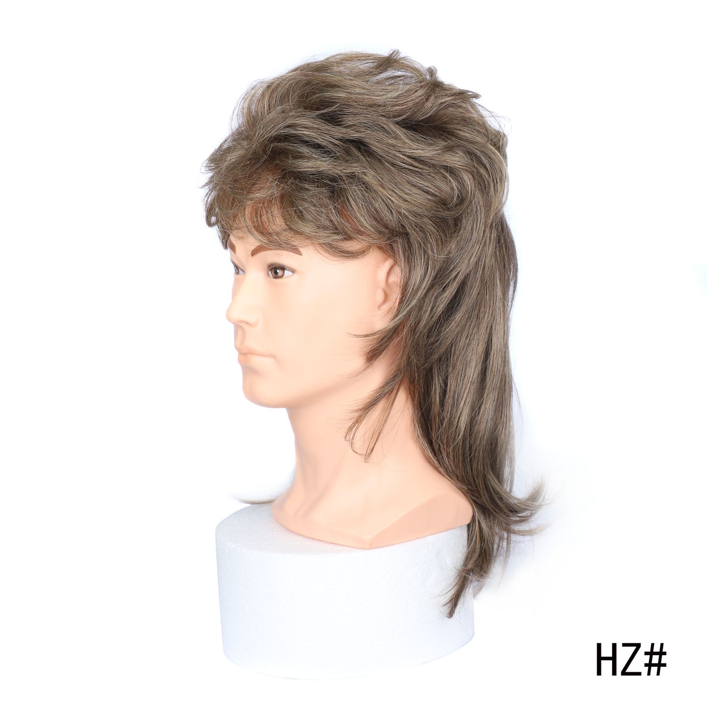 Men's Export Head Cover Personality Fashion Mid-length Curly Men's Wig