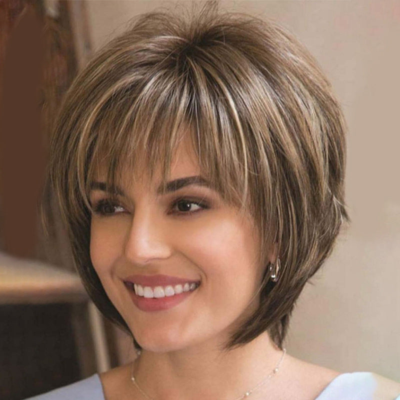 Fashion Head Bangs Set Collection Without Wig Short Curly Hair
