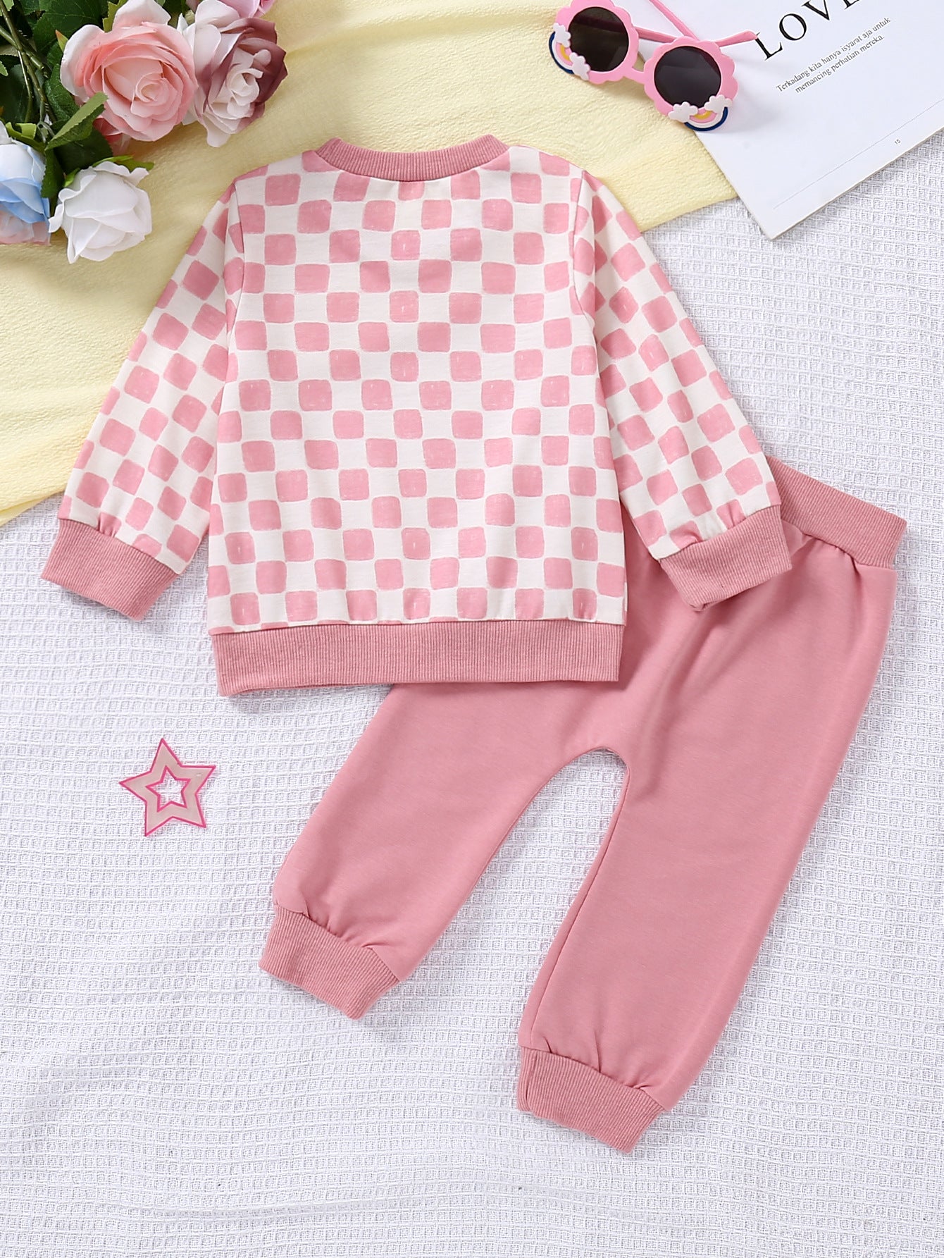 Children's Plaid Long-sleeved Trousers Pocket Boys To Children's Suit