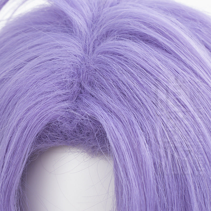 Leisure Travel World Carnival Night Purple Short Hair Less Cos Wig