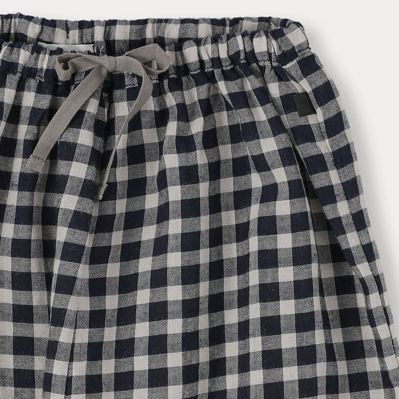 Plaid Casual Trousers Elastic Waist Boy Out Anti Children's Pants