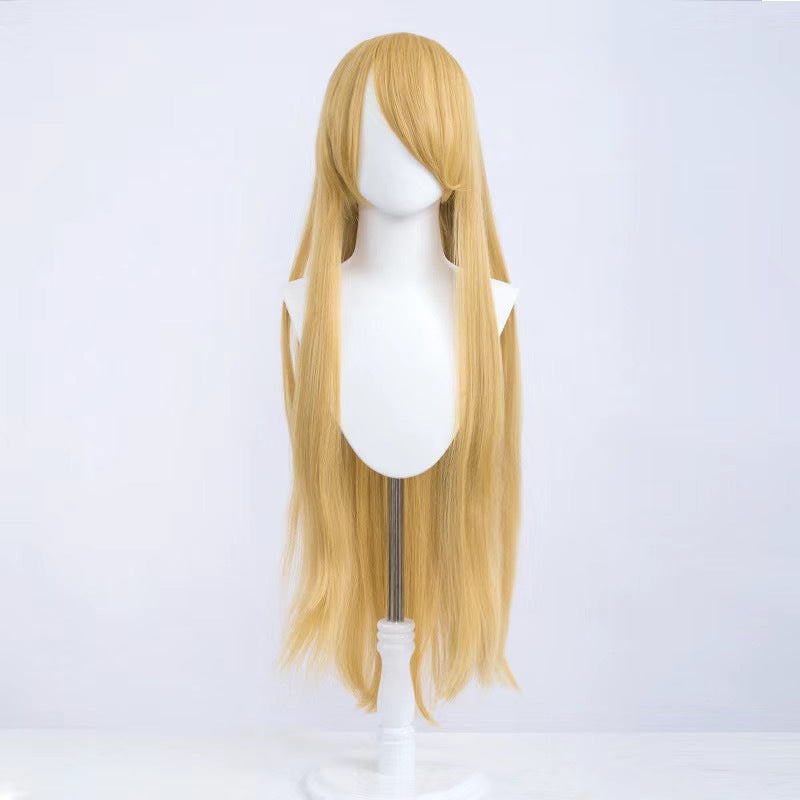 Silk Yi Universal Anime Style Air Bangs Long Straight Hair Cos Wig