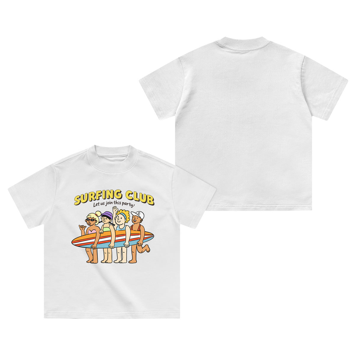 Children's Older Summer Print Cotton Clothes Heavy Short Sleeve Tops Children's T-shirt